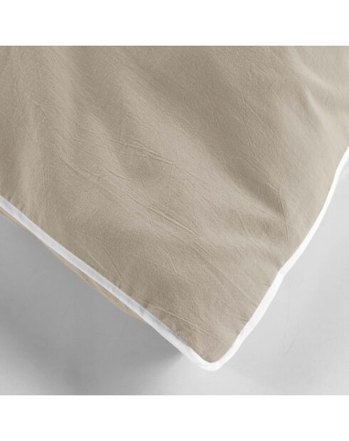 Parure housse de couette en coton lavé Linette lin