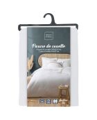 Parure housse de couette Laly blanc/beige