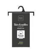 2 Taies d'oreiller volant plat 100% percale de coton Percaline blancs