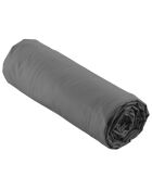 Drap housse 100%  percale de coton Percaline acier