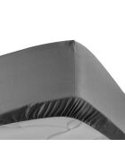 Drap housse 100%  percale de coton Percaline acier