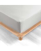 Spannbetttuch aus 100% Baumwollperkal Percaline weiß