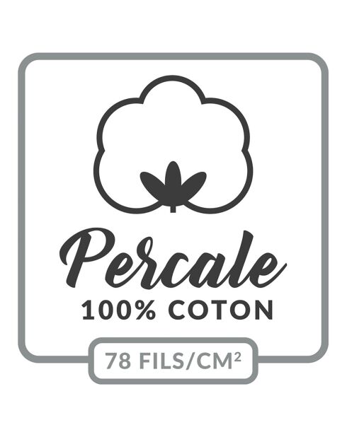 Housse de couette 100% Percale de coton Percaline curry
