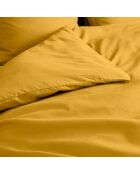 Housse de couette 100% Percale de coton Percaline curry