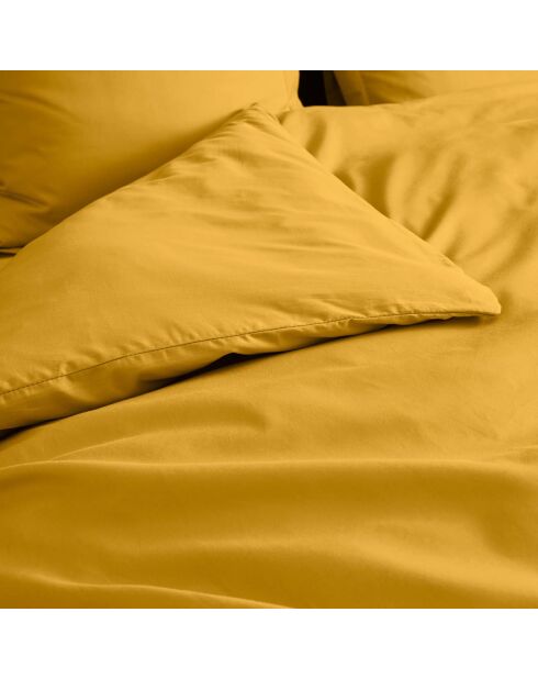 Housse de couette 100% Percale de coton Percaline curry