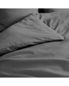 Housse de couette 100% Percale de coton Percaline acier