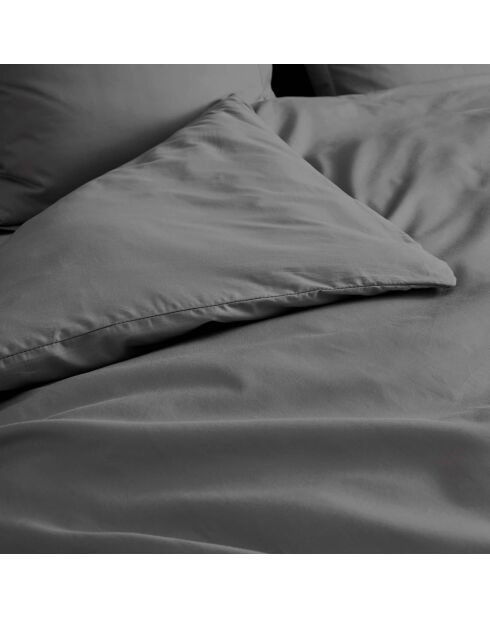 Housse de couette 100% Percale de coton Percaline acier