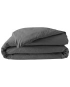 Housse de couette 100% Percale de coton Percaline acier