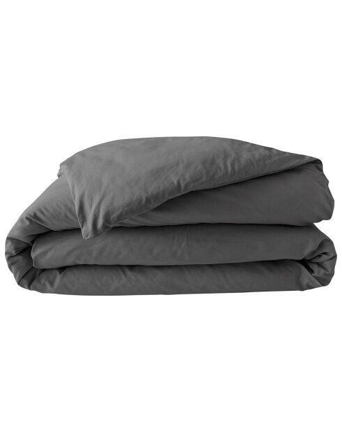 Housse de couette 100% Percale de coton Percaline acier