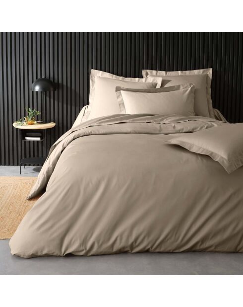 Housse de couette 100% Percale de coton Percaline sable