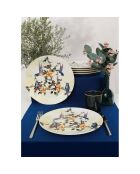 6 Assiettes plates multicolores - 26cm