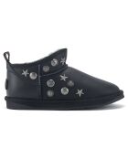 Boots fourrées en Cuir Angel noires