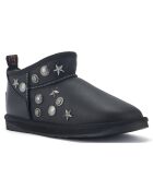 Boots fourrées en Cuir Angel noires