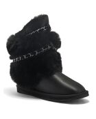 Boots fourrées en Cuir Atilla noires