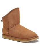 Bottines fourrées en Velours de Cuir Cosy marron