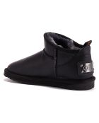 Boots fourrées en Cuir Cosy noires