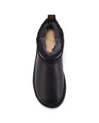 Boots fourrées en Cuir Cosy noires