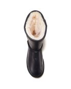 Boots fourrées en Cuir Cosy noires
