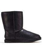 Boots fourrées en Cuir Cosy noires