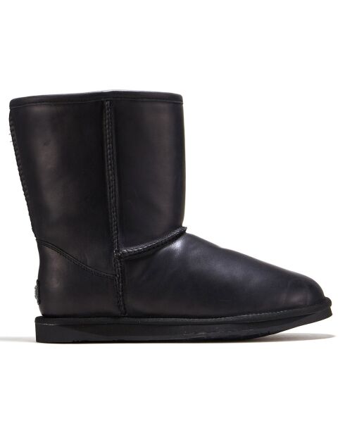 Boots fourrées en Cuir Cosy noires