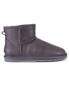 Boots fourrées en Cuir Cosy grises