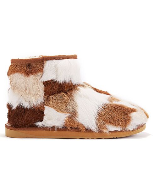 Boots fourrées Héritage marron/blanc