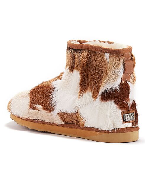 Boots fourrées Héritage marron/blanc