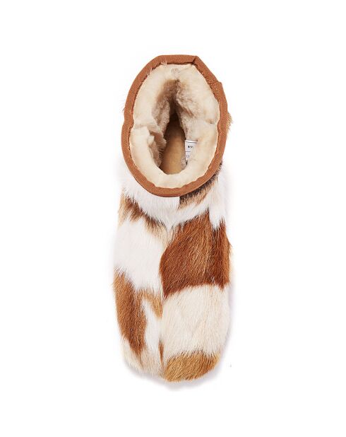 Boots fourrées Héritage marron/blanc