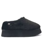 Chaussons fourrés plateforme Outback noirs