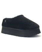 Chaussons fourrés plateforme Outback noirs