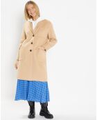 Manteau en Laine Pandora beige