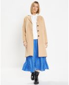 Manteau en Laine Pandora beige