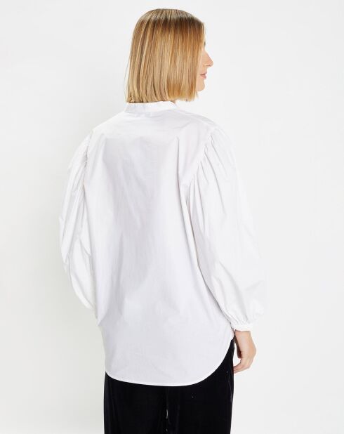 Weißes Pawel Baumwollhemd