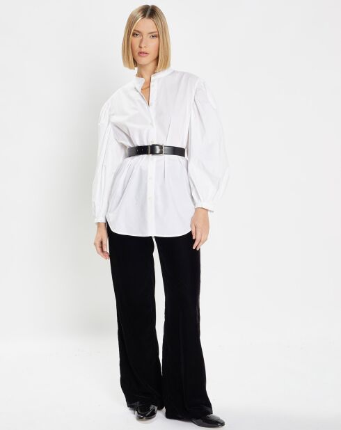 Weißes Pawel Baumwollhemd