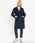 Manteau en Laine Pandora bleu marine