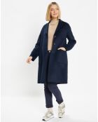 Manteau en Laine Pandora bleu marine