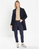 Manteau en Laine mélangée Brise bleu marine