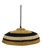 Suspension en Jonc de Mer Trinidad naturel/noir -  45x13 cm