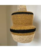 Lampada da parete Natural Antigua Seagrass - 15x16 cm