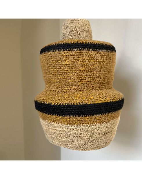 Lampada da parete Natural Antigua Seagrass - 15x16 cm