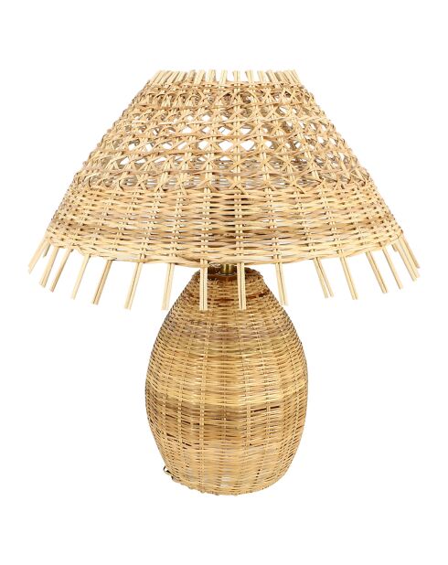 Lampe à poser en Rotin tréssé main Joyce naturelle - 40x44 cm