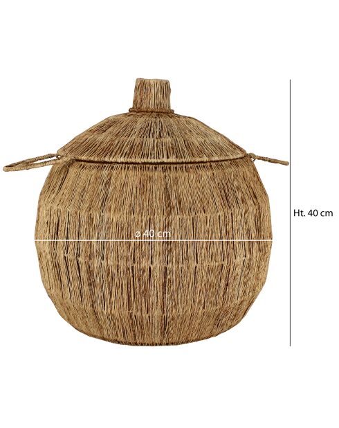 Cestino in iuta naturale Sibu natural - 40x40 cm