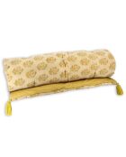 Sofa Cover en Velours imprimé Dori beige/jaune - 70x180 cm