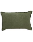 Coussin 100% Lin Nyl vert - 30x50 cm