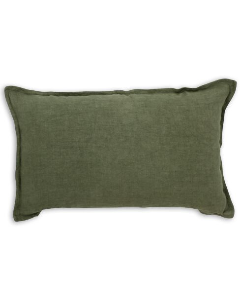 Coussin 100% Lin Nyl vert - 30x50 cm