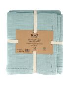 Nappe 100% Double Gaze de Coton Camaro verte - 150x250 cm