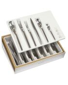 Coffret de rangement Ecrin bois 48 à 98 couverts blanc -  40x30x8 cm