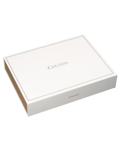 Coffret de rangement Ecrin bois 48 à 98 couverts blanc -  40x30x8 cm