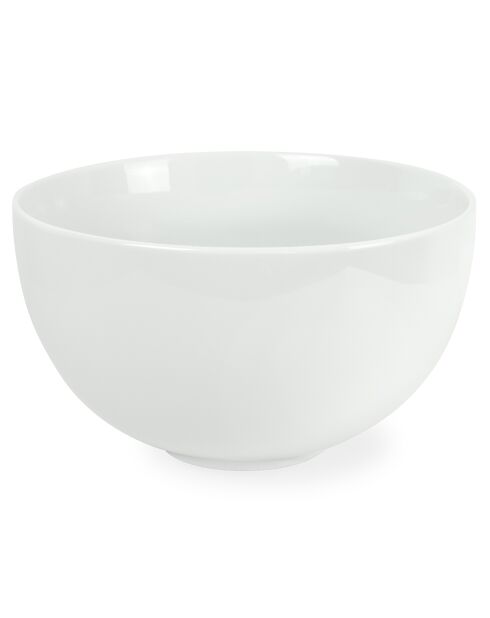 Saladeschaal van wit Como porselein - D.22,5 cm