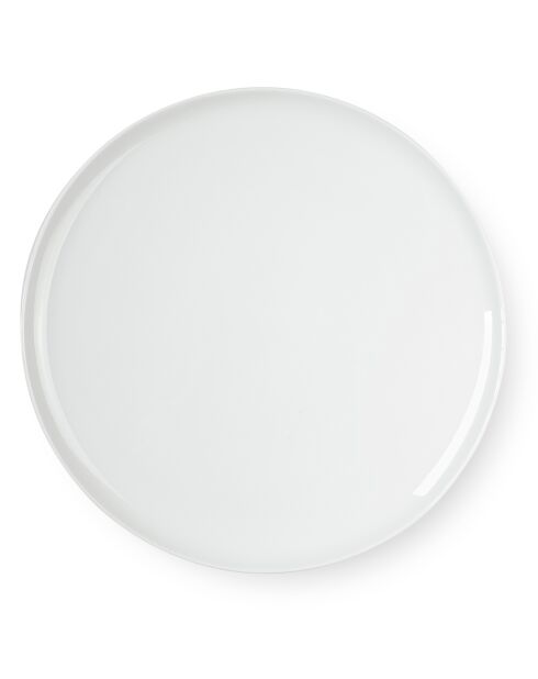 Plat à tarte en Porcelaine Côme blanc -  D.30 cm